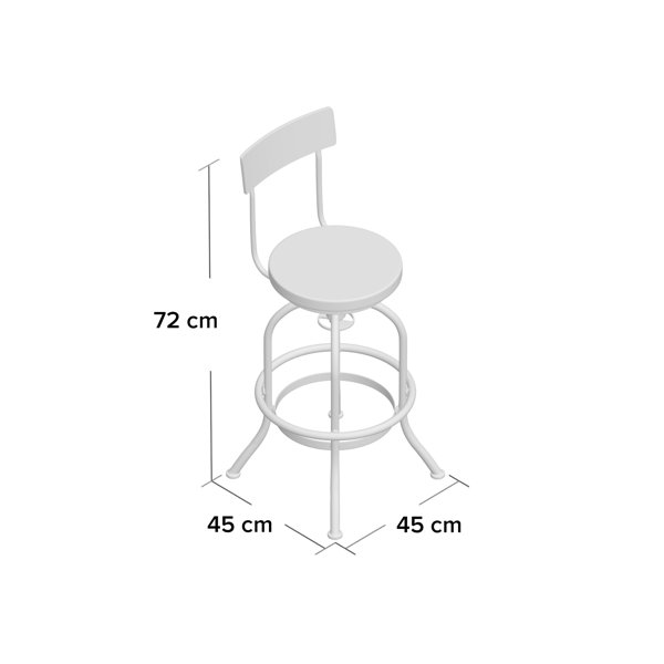 Williston Adan Height Adjustable Swivel Bar Stool & Reviews Wayfair.co.uk